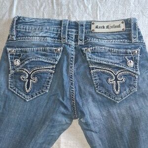 Rock Revival Denim Women's Jeans with Embroidered Pockets